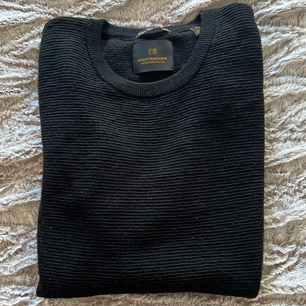 Scotch & Soda Men’s Ribbed Crewneck Sweater